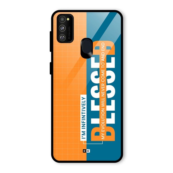 Infinite Blessed Glass Back Case for Galaxy M30s