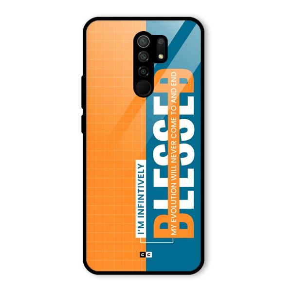 Infinite Blessed Glass Back Case for Redmi 9 Prime