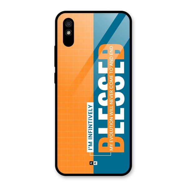 Infinite Blessed Glass Back Case for Redmi 9i