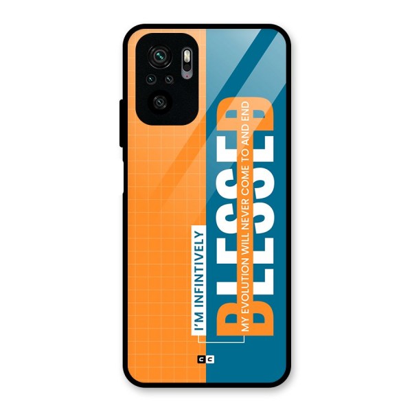 Infinite Blessed Glass Back Case for Redmi Note 10