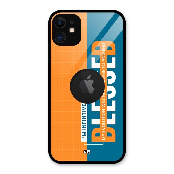 Infinite Blessed Glass Back Case for iPhone 11 Logo Cut