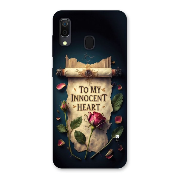 Innocence Of Heart Back Case for Galaxy A20