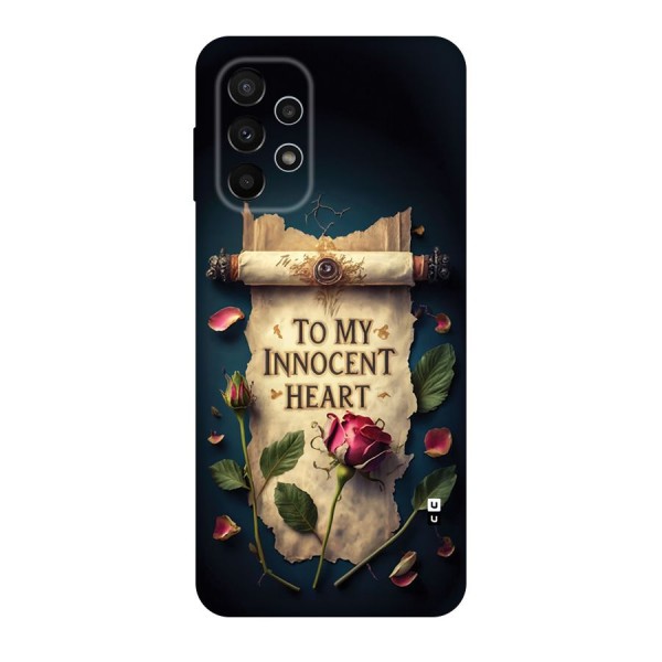 Innocence Of Heart Back Case for Galaxy A23