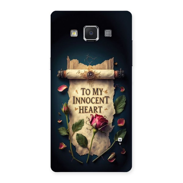 Innocence Of Heart Back Case for Galaxy A5