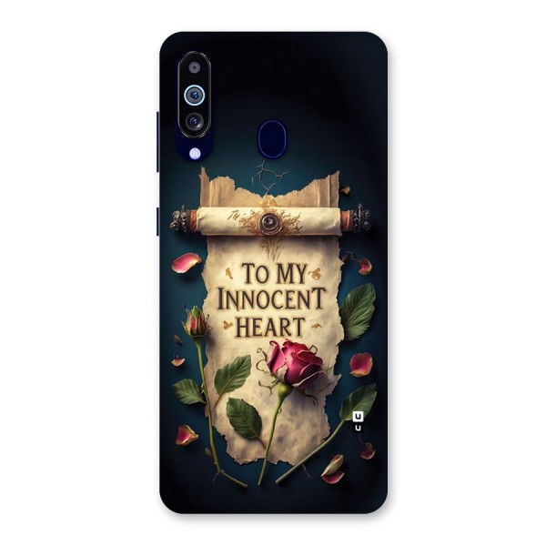 Innocence Of Heart Back Case for Galaxy A60