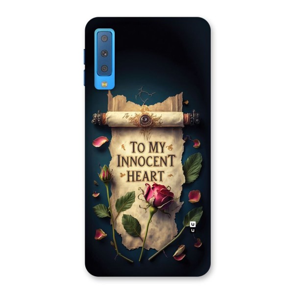 Innocence Of Heart Back Case for Galaxy A7 (2018)