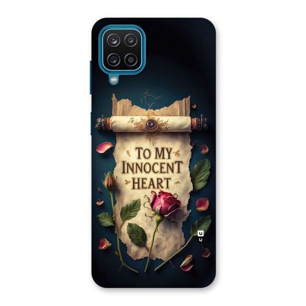 Innocence Of Heart Back Case for Galaxy F12