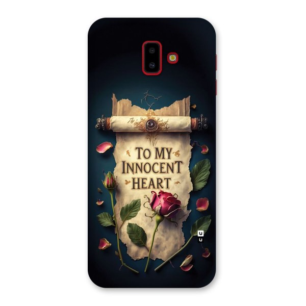 Innocence Of Heart Back Case for Galaxy J6 Plus