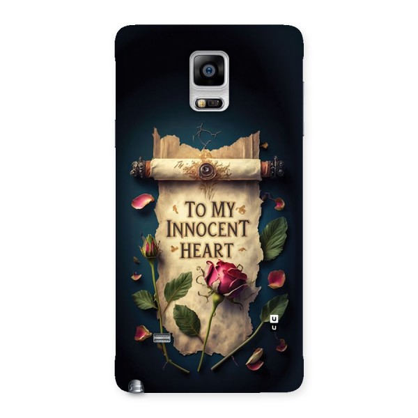 Innocence Of Heart Back Case for Galaxy Note 4