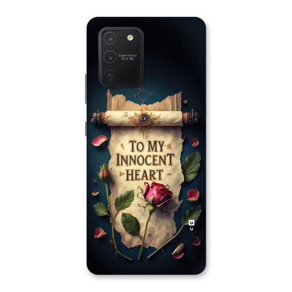 Innocence Of Heart Back Case for Galaxy S10 Lite