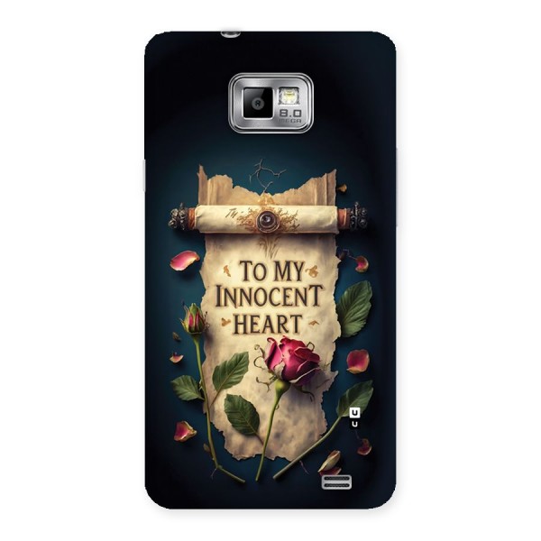 Innocence Of Heart Back Case for Galaxy S2