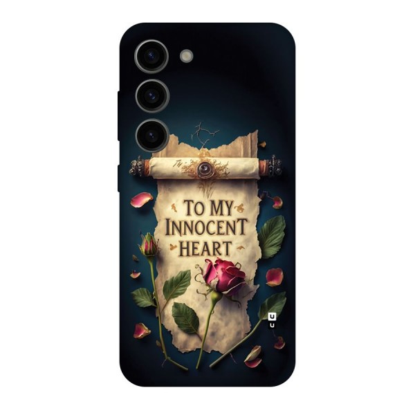 Innocence Of Heart Back Case for Galaxy S23