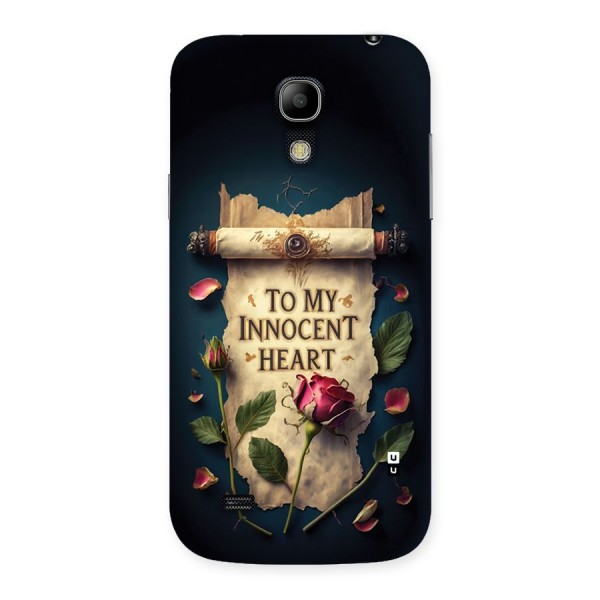 Innocence Of Heart Back Case for Galaxy S4 Mini