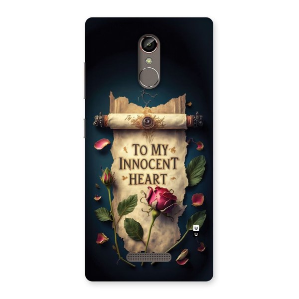 Innocence Of Heart Back Case for Gionee S6s