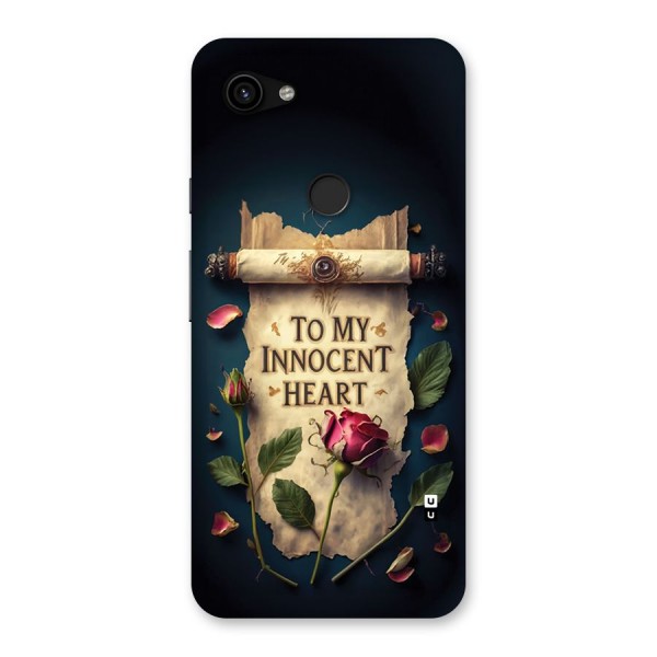 Innocence Of Heart Back Case for Google Pixel 3a XL