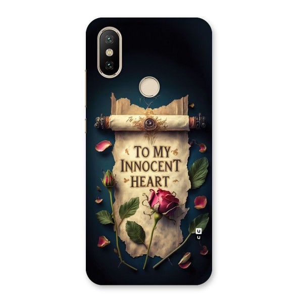 Innocence Of Heart Back Case for Mi A2