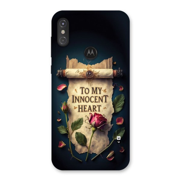 Innocence Of Heart Back Case for Motorola One Power