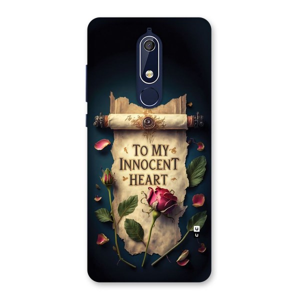 Innocence Of Heart Back Case for Nokia 5.1