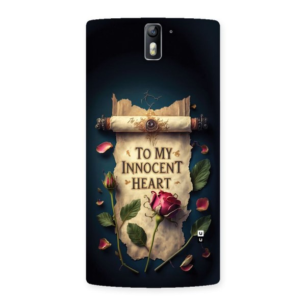 Innocence Of Heart Back Case for OnePlus One