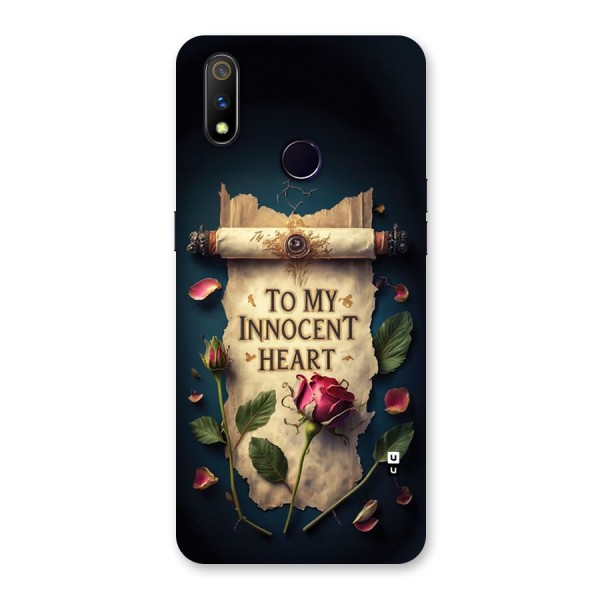 Innocence Of Heart Back Case for Realme 3 Pro