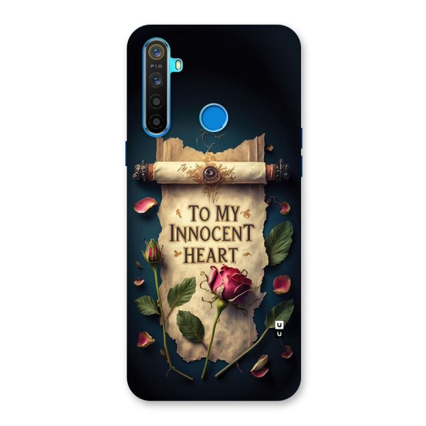 Innocence Of Heart Back Case for Realme 5s