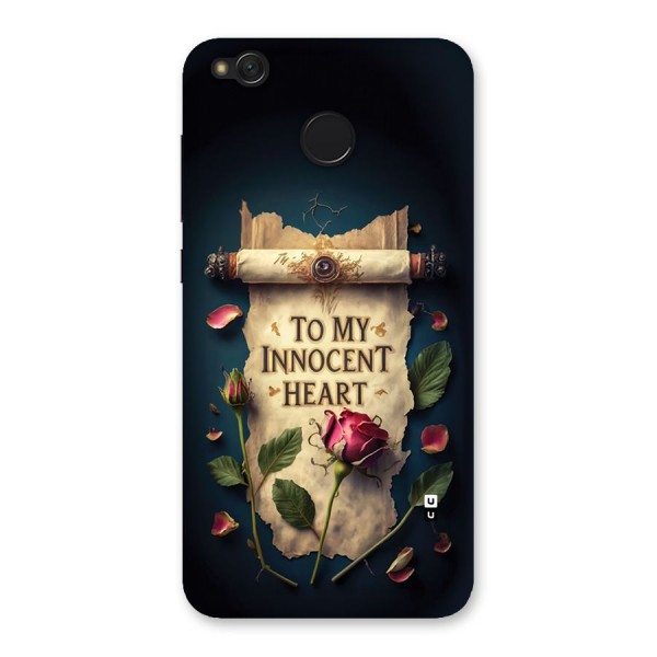 Innocence Of Heart Back Case for Redmi 4