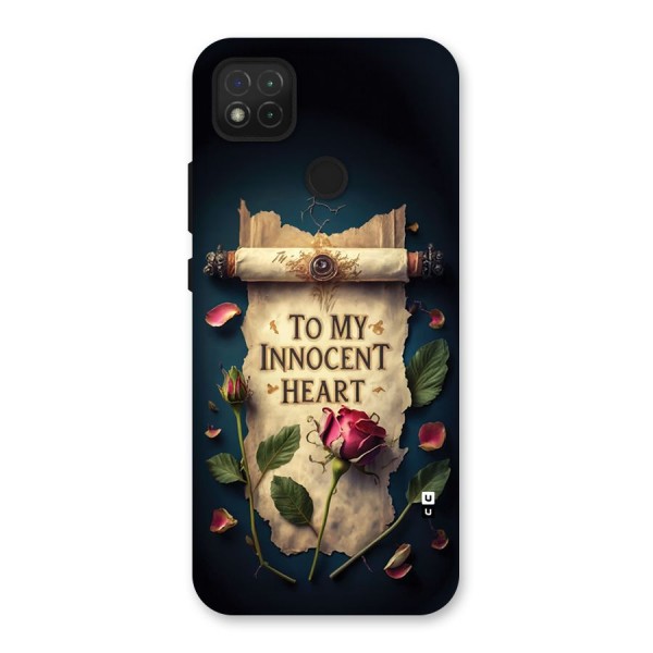 Innocence Of Heart Back Case for Redmi 9C