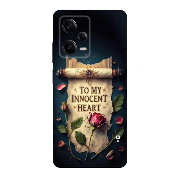 Innocence Of Heart Back Case for Redmi Note 12 Pro