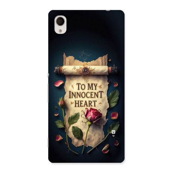 Innocence Of Heart Back Case for Xperia M4 Aqua