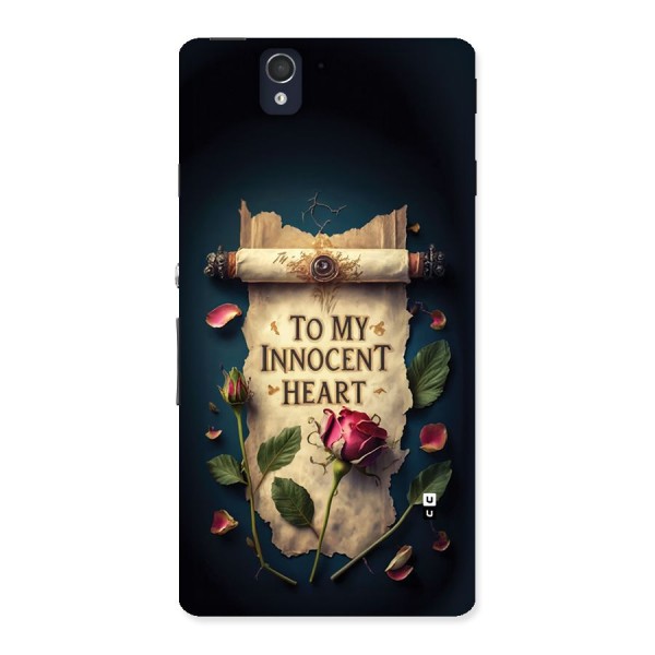 Innocence Of Heart Back Case for Xperia Z