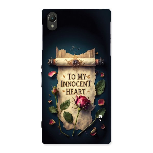 Innocence Of Heart Back Case for Xperia Z1