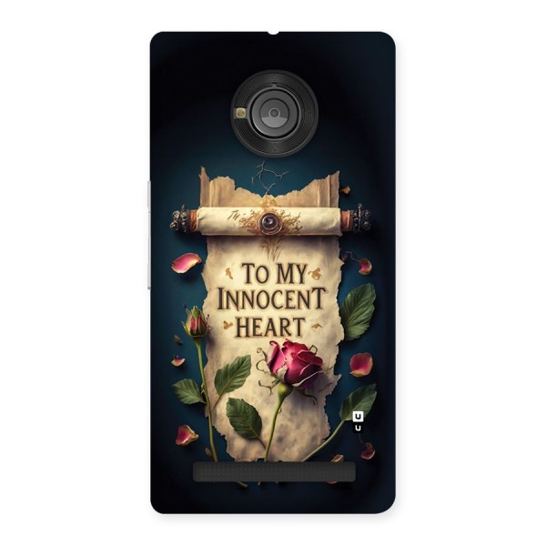 Innocence Of Heart Back Case for Yuphoria