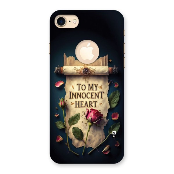 Innocence Of Heart Back Case for iPhone 8 Logo Cut