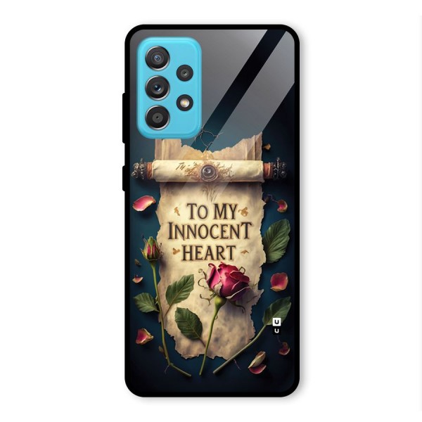 Innocence Of Heart Glass Back Case for Galaxy A52s 5G