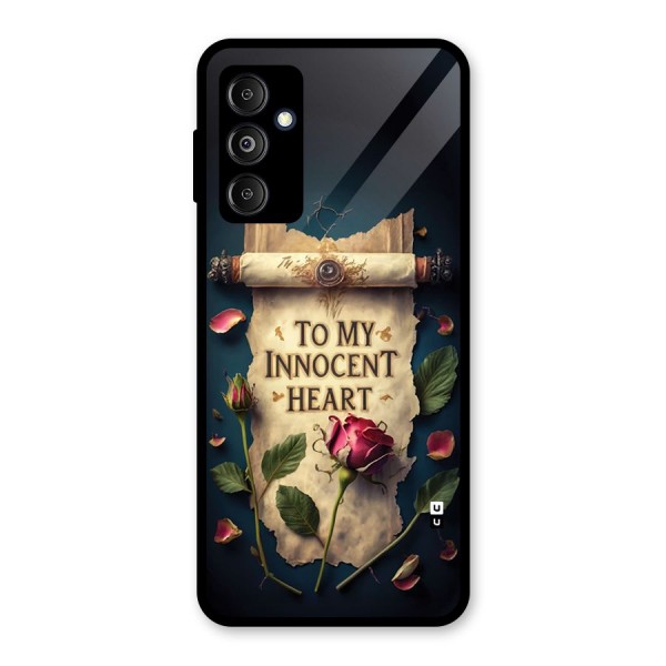 Innocence Of Heart Glass Back Case for Galaxy M14 5G