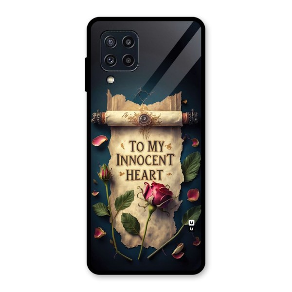 Innocence Of Heart Glass Back Case for Galaxy M32