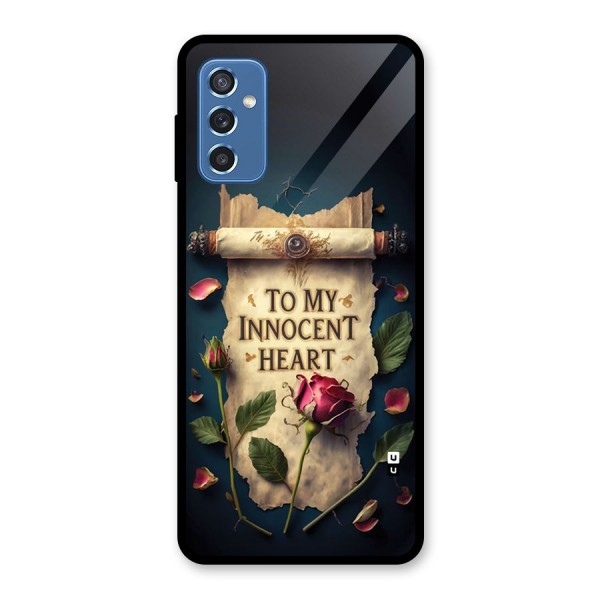 Innocence Of Heart Glass Back Case for Galaxy M52 5G