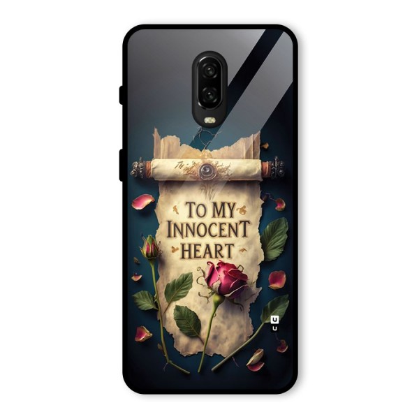 Innocence Of Heart Glass Back Case for OnePlus 6T