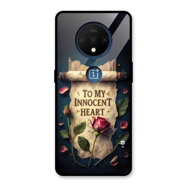 Innocence Of Heart Glass Back Case for OnePlus 7T