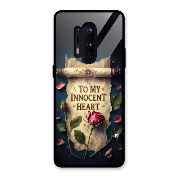 Innocence Of Heart Glass Back Case for OnePlus 8 Pro