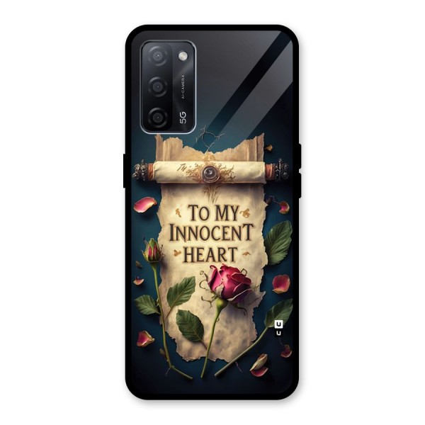 Innocence Of Heart Glass Back Case for Oppo A53s 5G