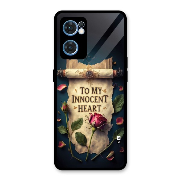 Innocence Of Heart Glass Back Case for Oppo Reno7 5G