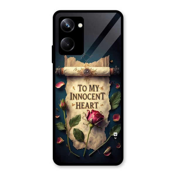 Innocence Of Heart Glass Back Case for Realme 10 Pro