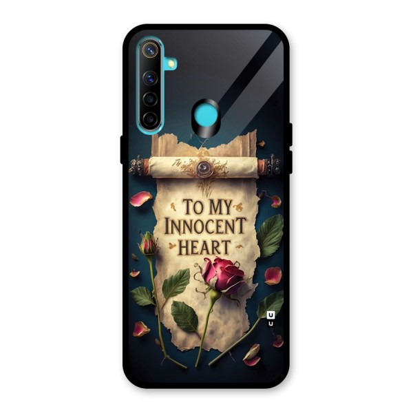 Innocence Of Heart Glass Back Case for Realme 5