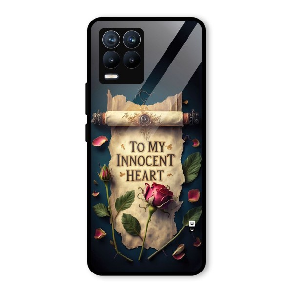 Innocence Of Heart Glass Back Case for Realme 8