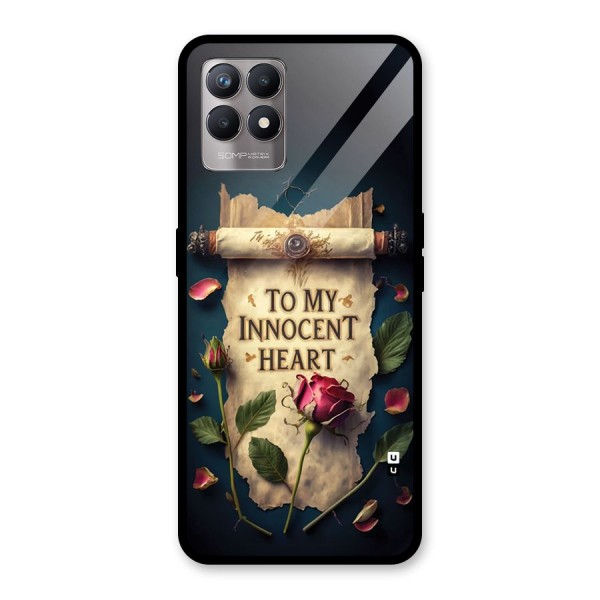 Innocence Of Heart Glass Back Case for Realme 8i