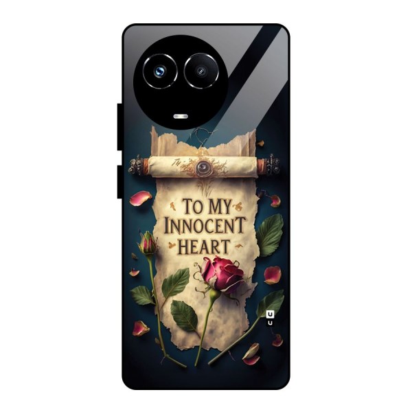 Innocence Of Heart Glass Back Case for Realme Narzo 60X