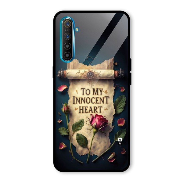 Innocence Of Heart Glass Back Case for Realme X2