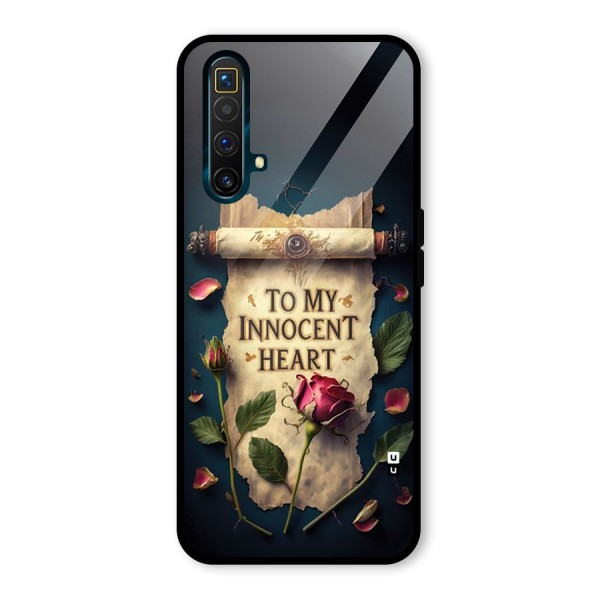 Innocence Of Heart Glass Back Case for Realme X3 SuperZoom