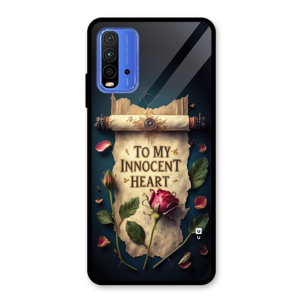 Innocence Of Heart Glass Back Case for Redmi 9 Power